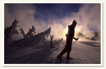 winter ski scene