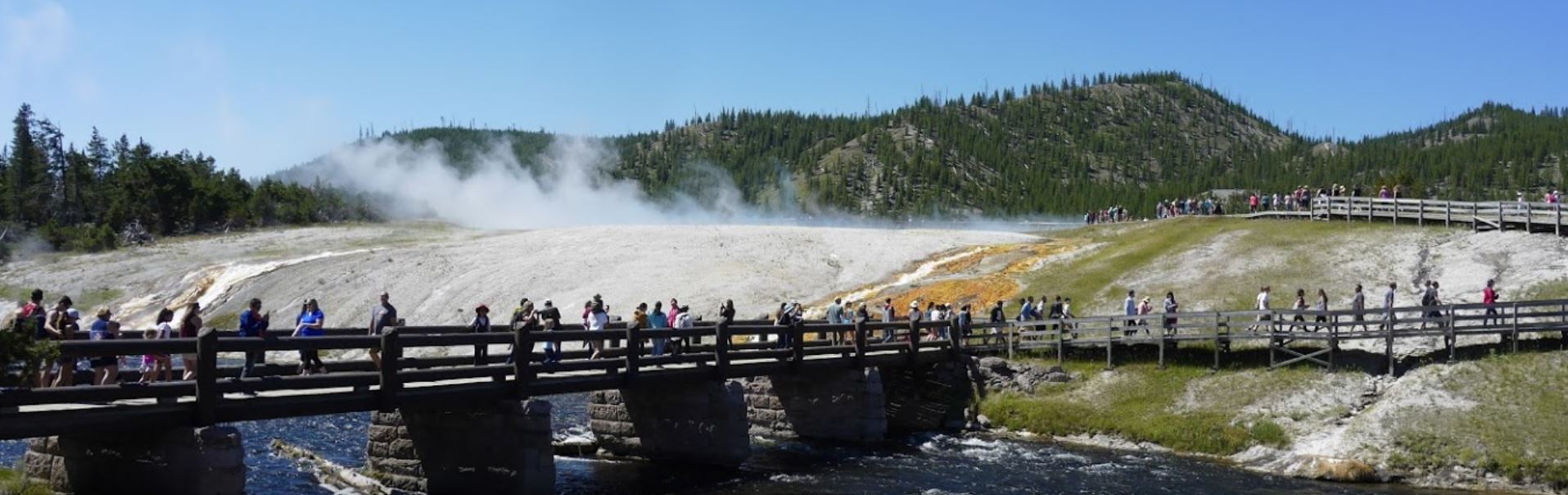 yellowstone walkways over water