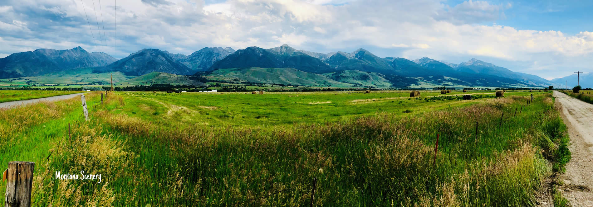 rural scene montana and yellowstone national park